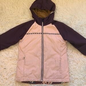 686 Kids Raincoat in Pink and Purple